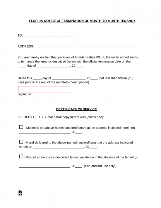 Free Florida Eviction Notice Forms | Process and Laws ...