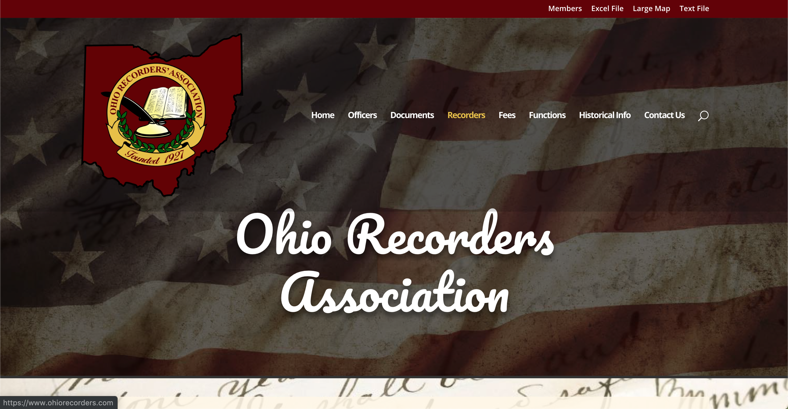 ohio recorders association page