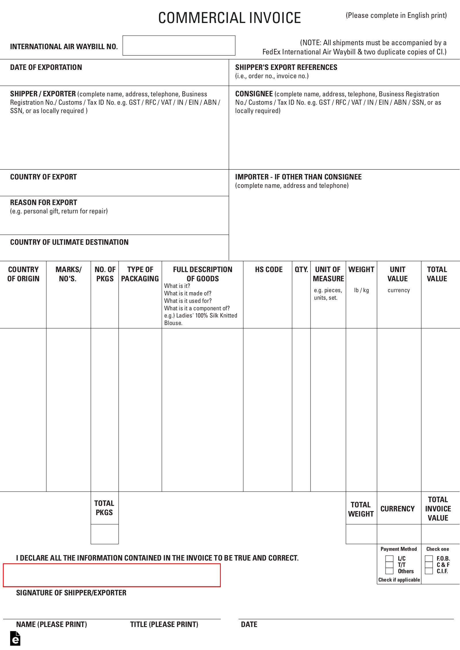 Fillable Invoice Template Pdf Lovely Invoice Form Blank With Regard To