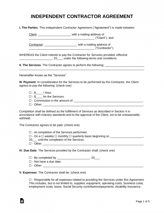 Free Employment Contract Templates - PDF