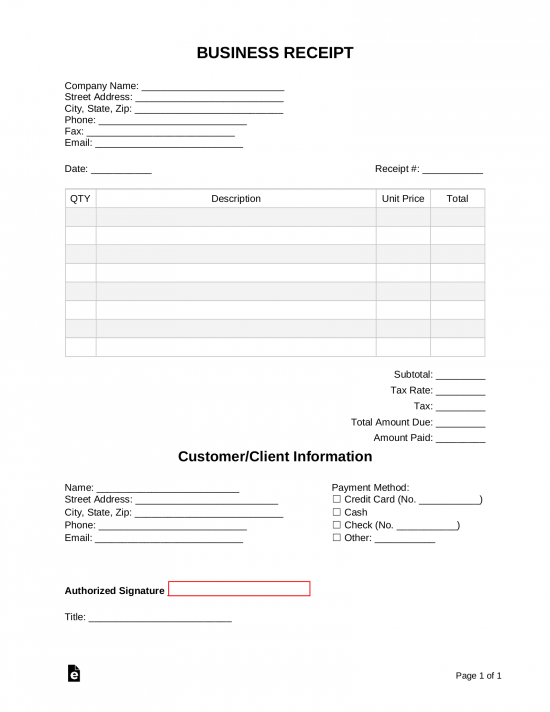 Free Receipt Book Templates Print Receipts Per Page Pdf Word Eforms