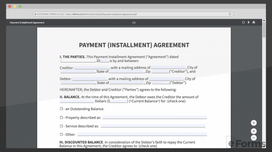 Payment Arrangement Letter Template from eforms.com