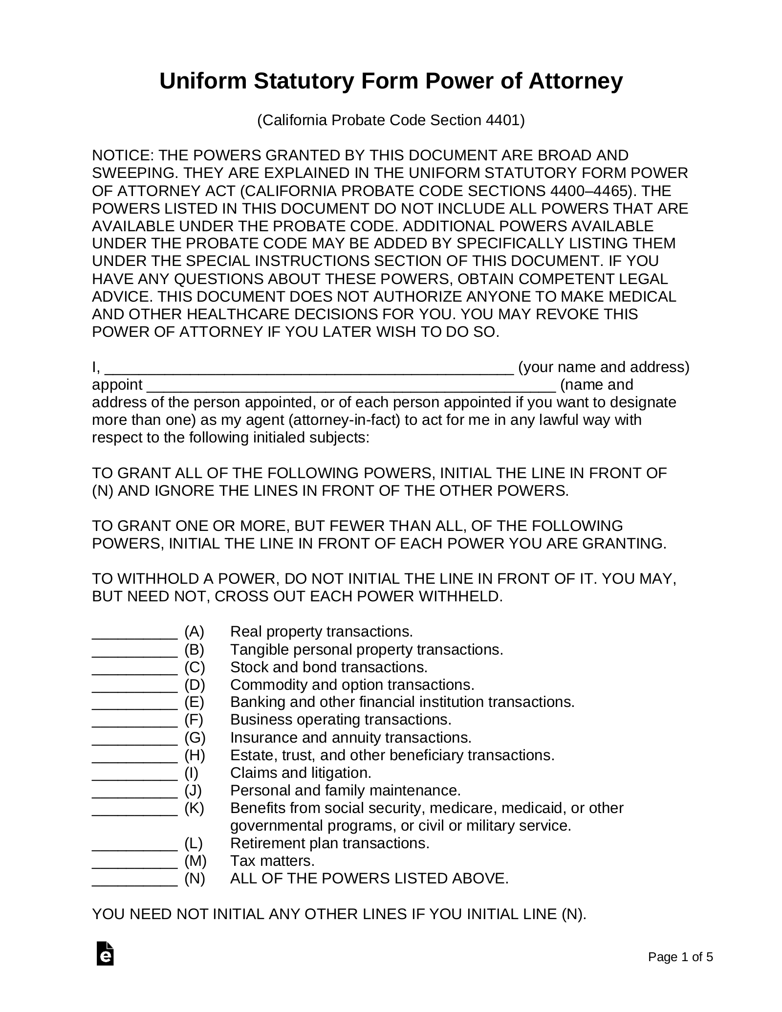 free-california-power-of-attorney-forms-9-types-pdf-word-eforms