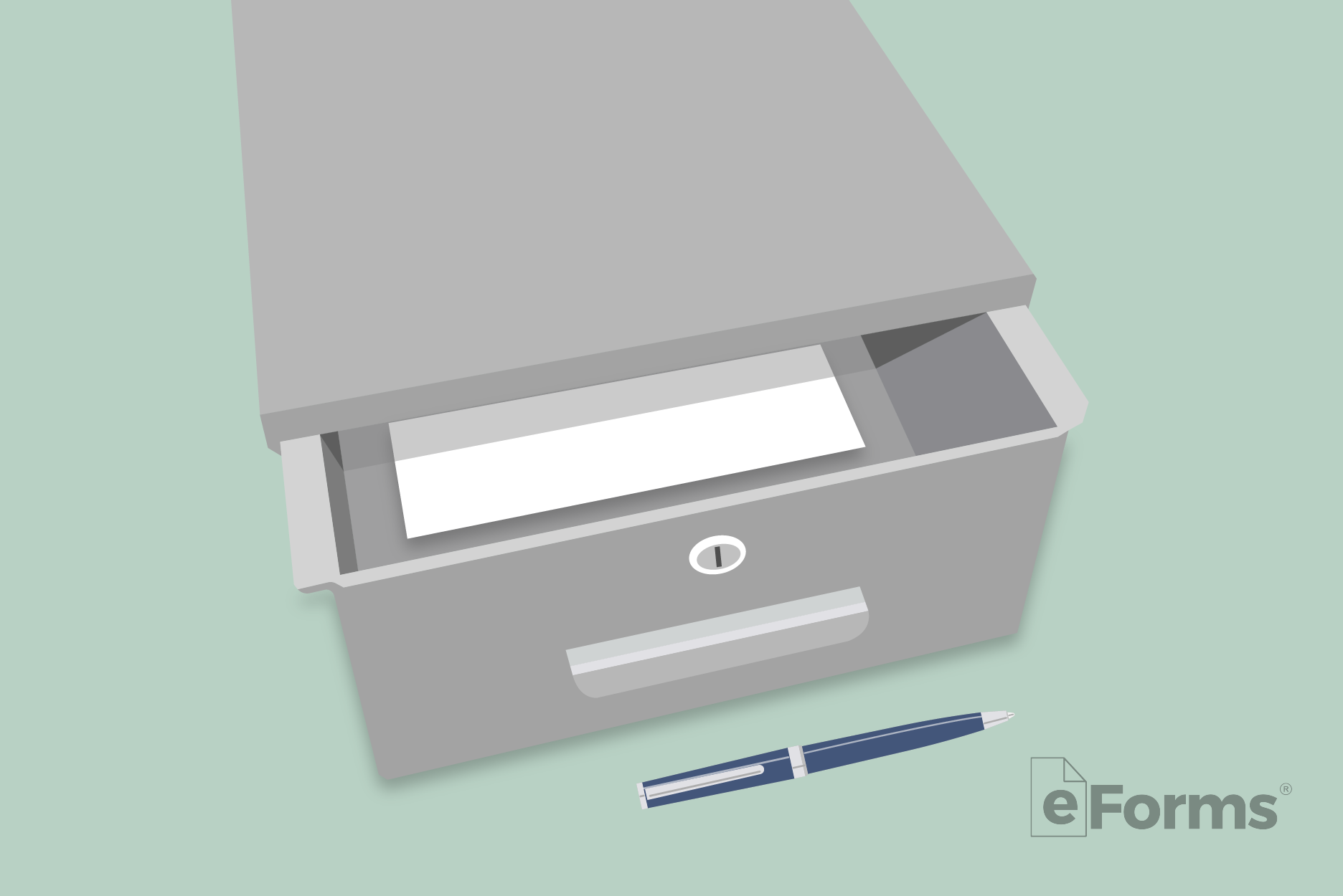 Image of safety box with form inside.