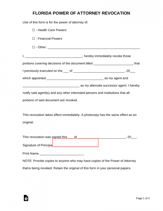 Free Florida Power of Attorney Forms (9 Types) PDF Word eForms