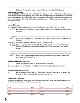 Lead-Based Paint Disclosure Forms | For Sellers & Landlords