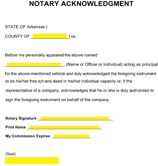 does power of attorney need to be notarized vehicle