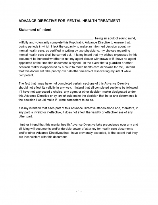 Free Maryland Advance Directive Form Template PDF Word eForms