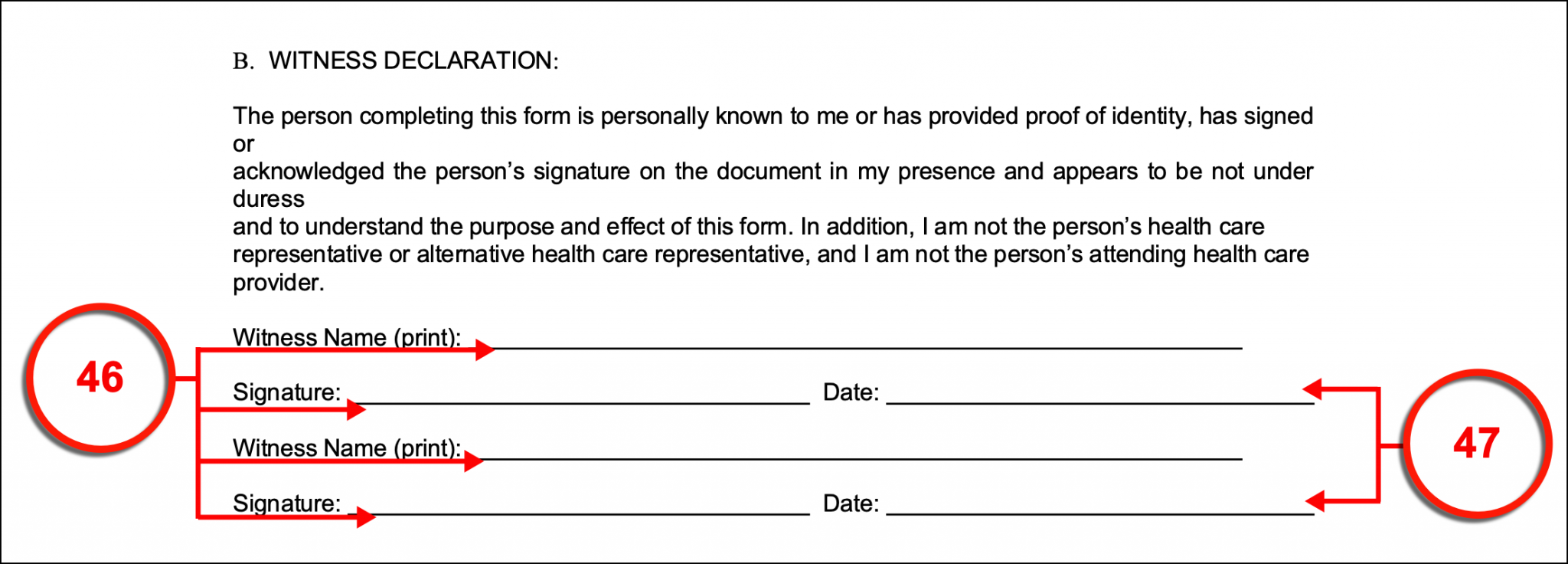 Free oregon advance directive form pdf word eforms
