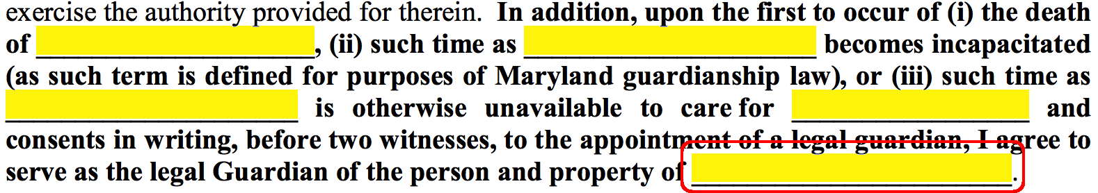 Free Maryland Guardian Of Minor Child Power Of Attorney Form Pdf Word Eforms