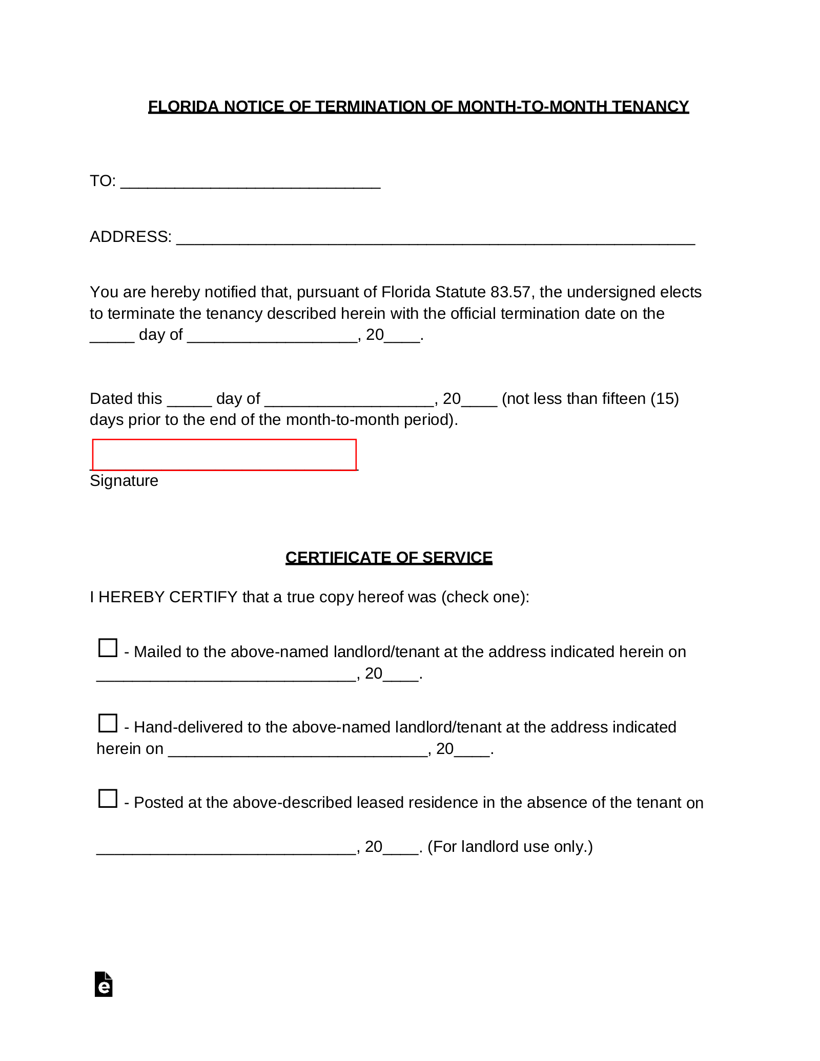 Sample Rental Agreement Letter from eforms.com