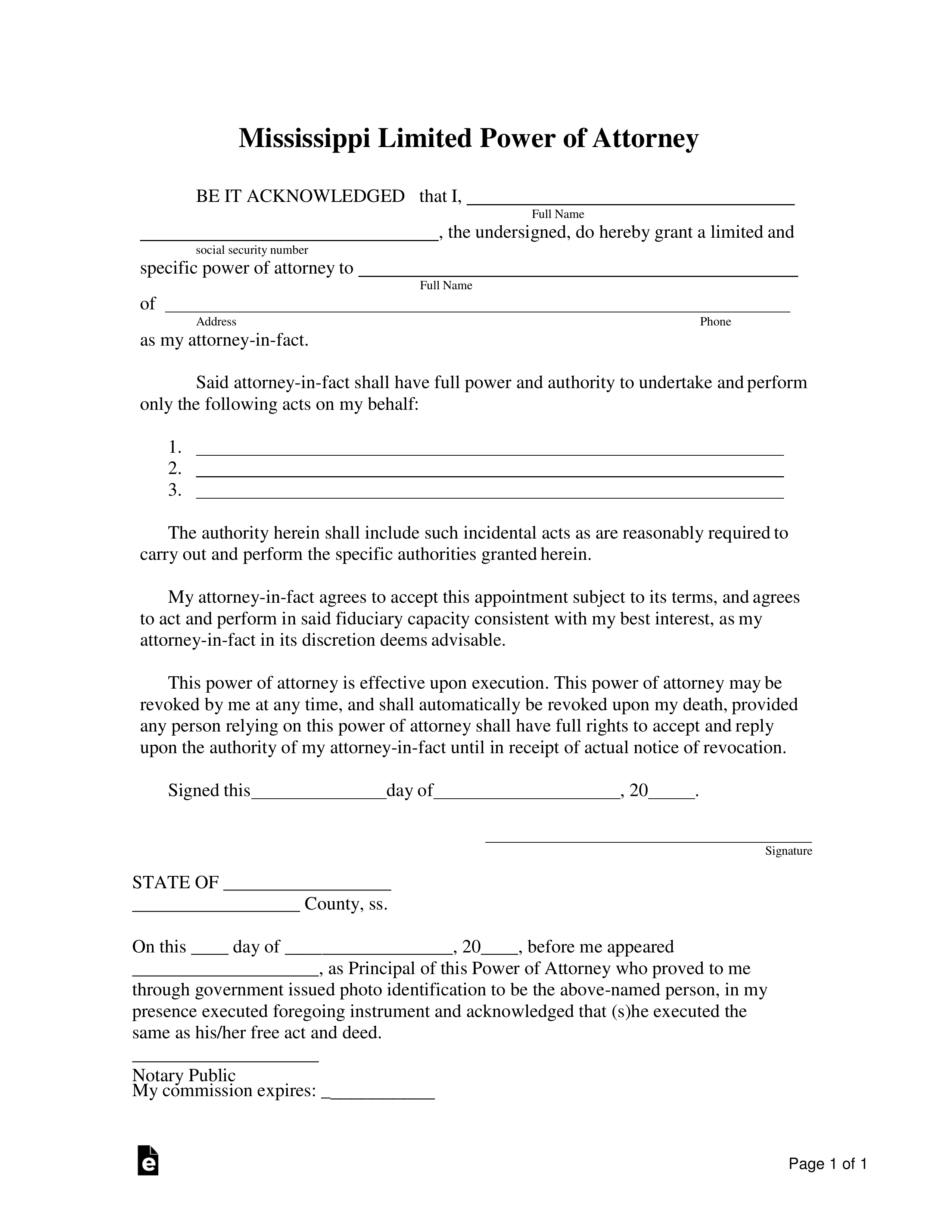 free-mississippi-limited-power-of-attorney-form-pdf-word-eforms