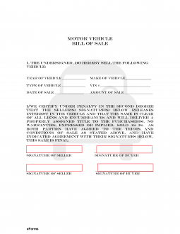 Free Colorado Motor Vehicle Bill of Sale Forms 12 Counties PDF