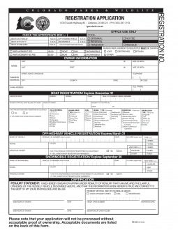 Colorado Boat Bill of Sale Form