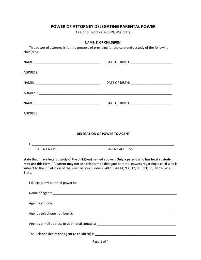 free-michigan-power-of-attorney-for-minor-child-form-pdf-word-eforms