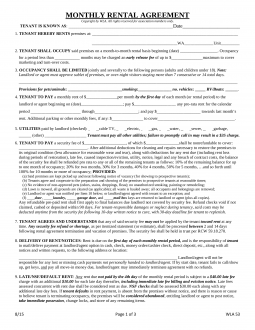 free washington month to month rental agreement form pdf eforms