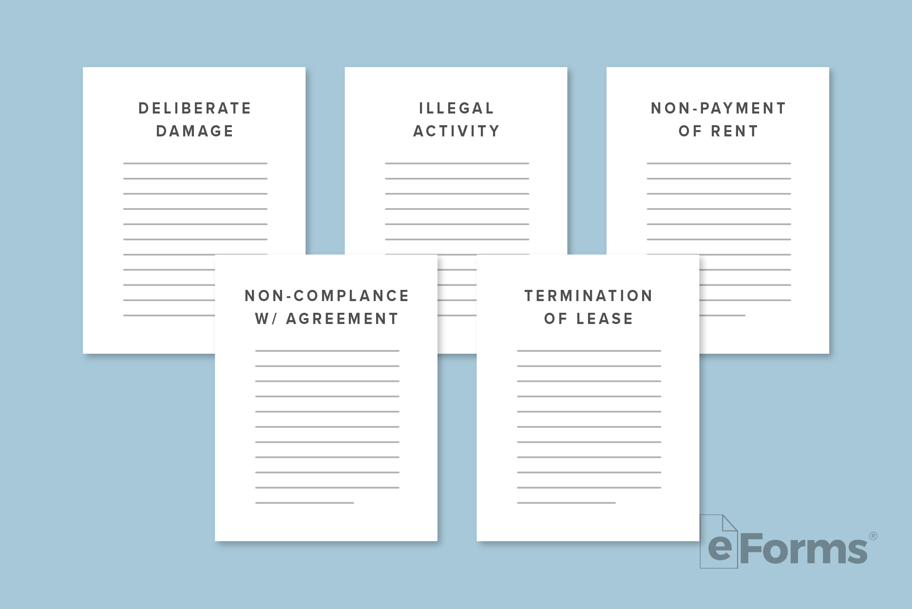The 5 different Notice types.