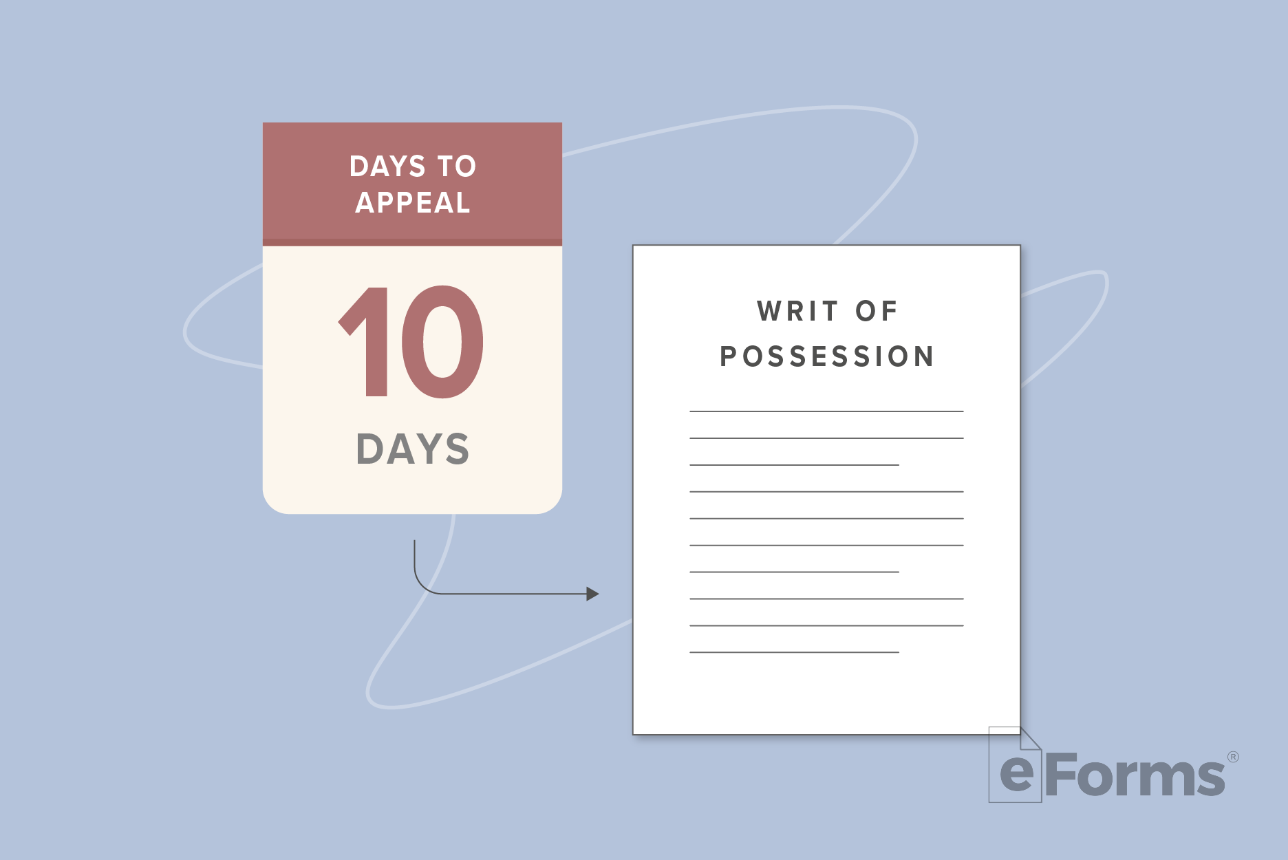 Calendar page with "10 days" text alongside Court Judgement document. 