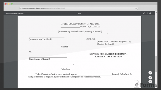 browser showing official court document