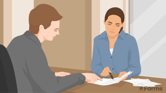 landlord verifying employment information with applicant