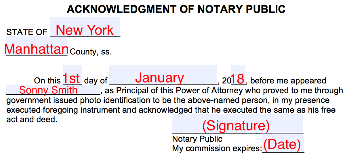 power of attorney notary near me