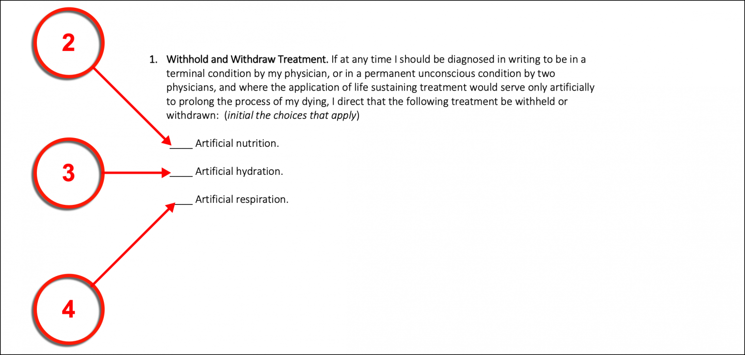 Free Washington Living Will Form - PDF – eForms