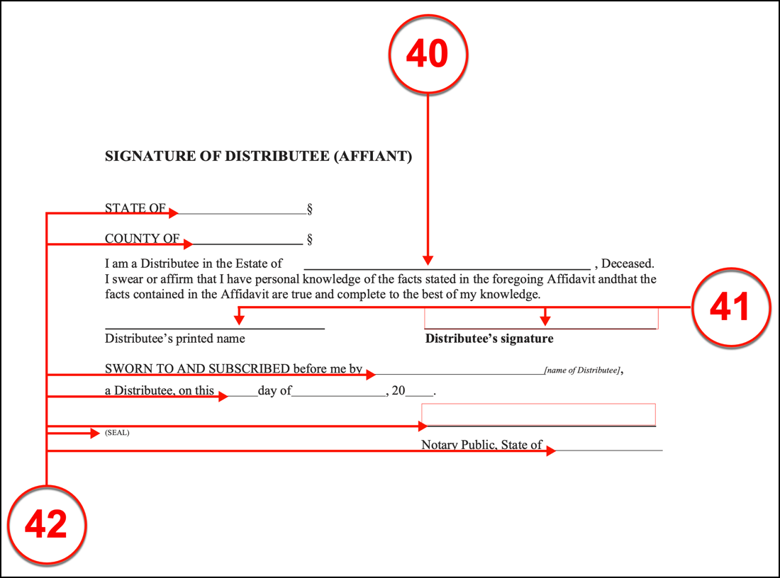 Free Iowa Small Estate Affidavit Form Affidavit for Distribution of