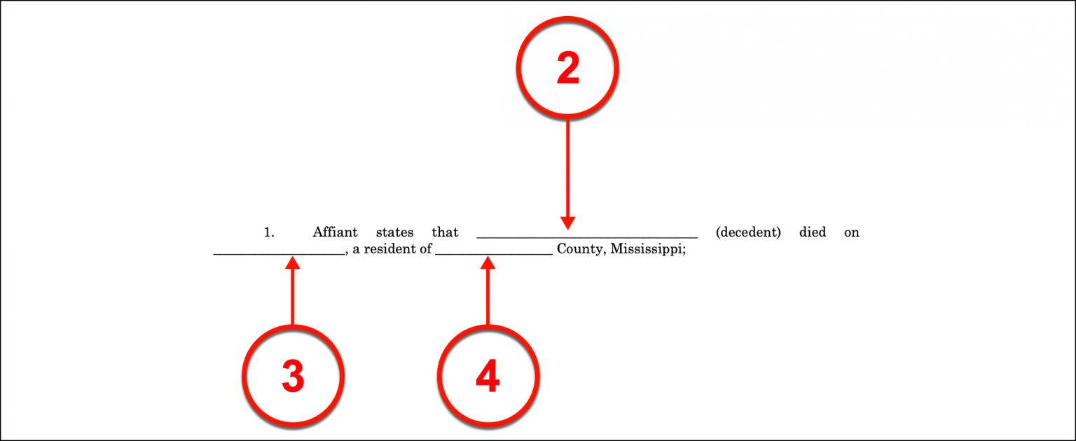 Free Mississippi Small Estate Affidavit PDF eForms