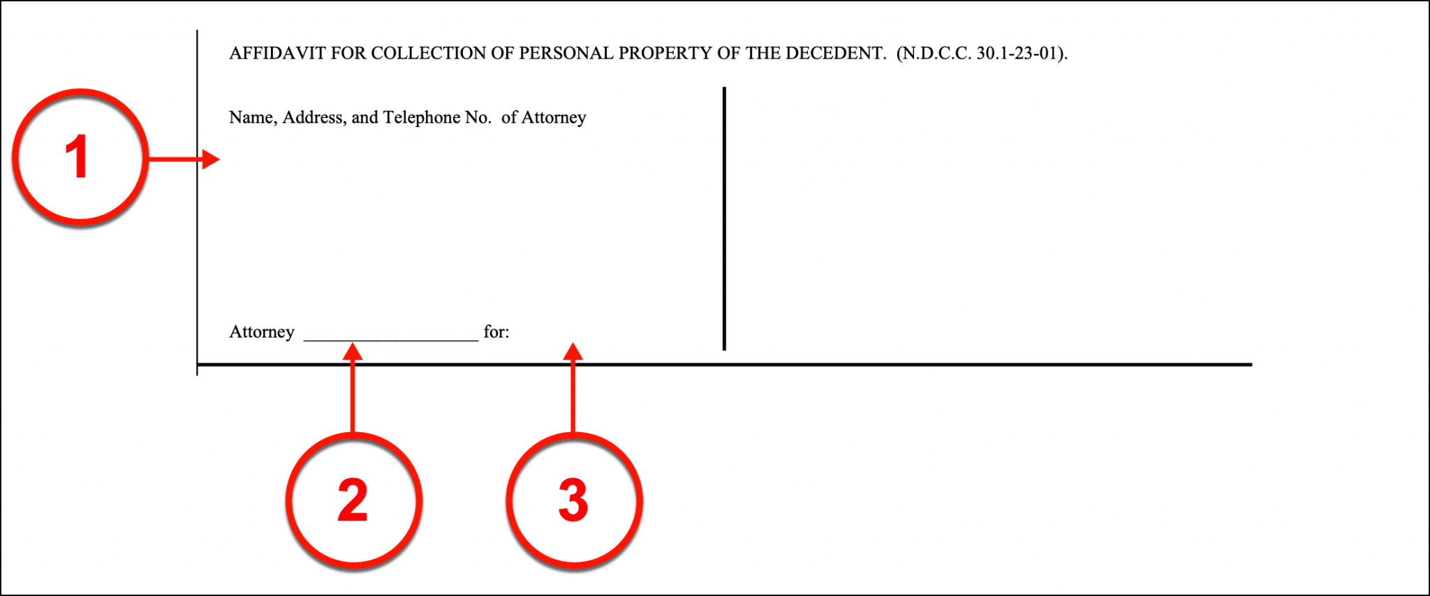 Free North Dakota Small Estate Affidavit NDPC Form 1 PDF eForms