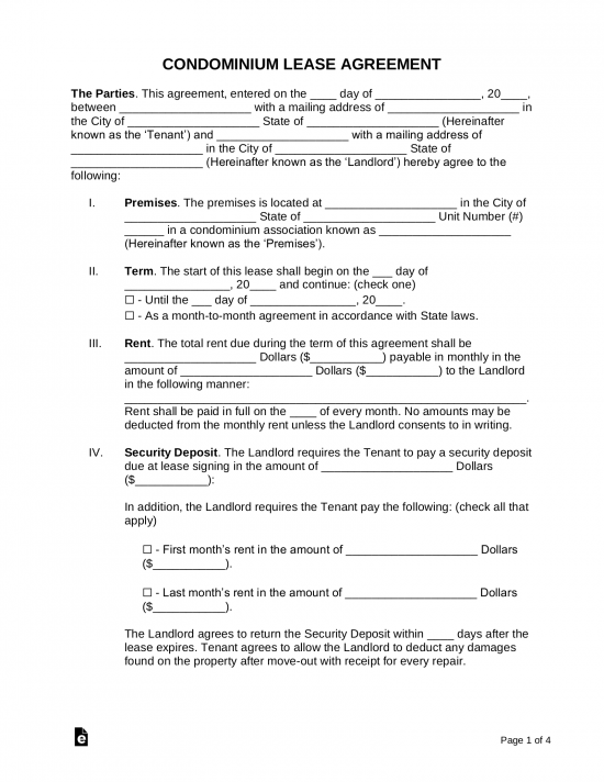 Rent Agreement Letter Sample from eforms.com