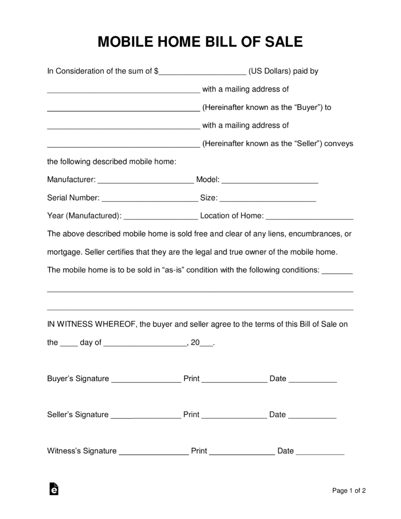 free-mobile-manufactured-home-bill-of-sale-form-word-pdf-eforms