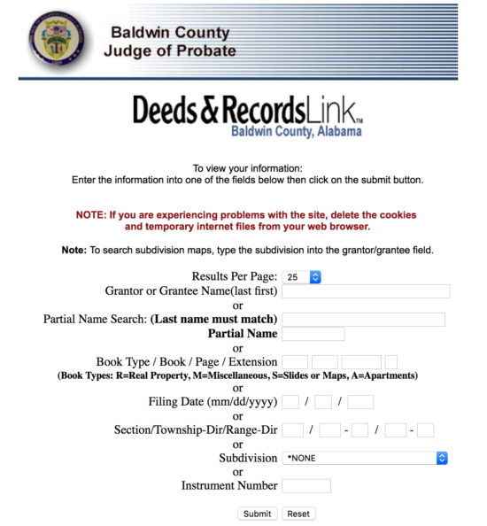 Baldwin County Judge of Probate Record Lookup