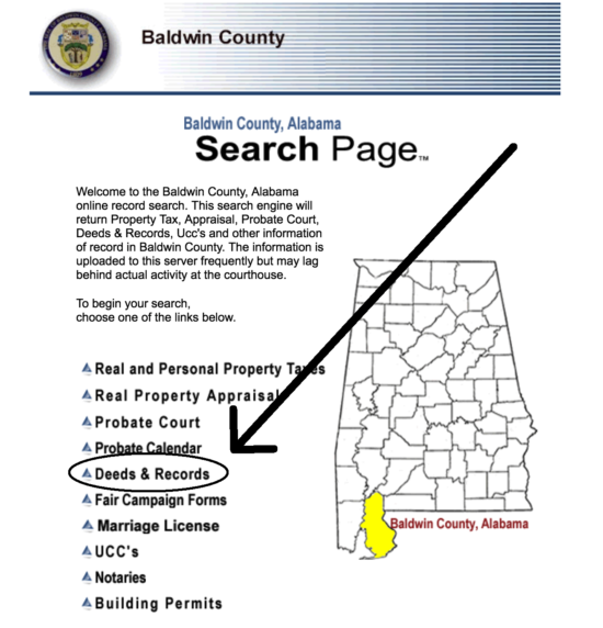 Baldwin County Search Page