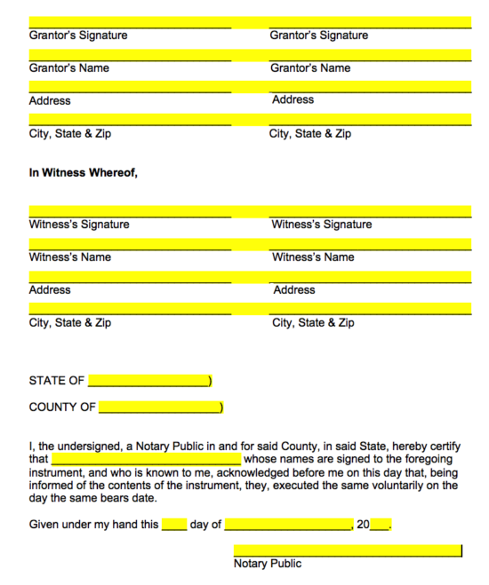 deed notary claim quit Free Forms Claim   Free eForms  â€“   Quit PDF Word  Deed