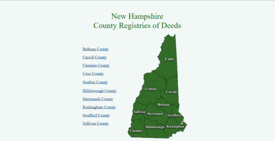 new hampshire county registries of deeds page