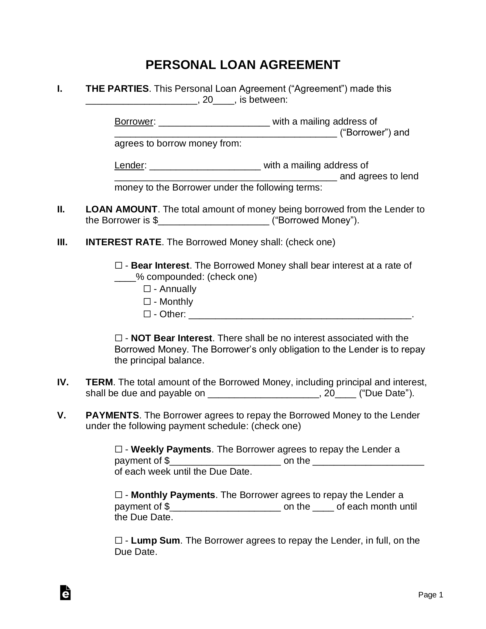 Laptop Loan Agreement Template