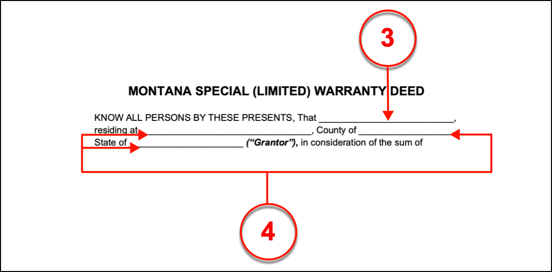 Free Montana Special Warranty Deed Form Pdf Word Eforms 5008