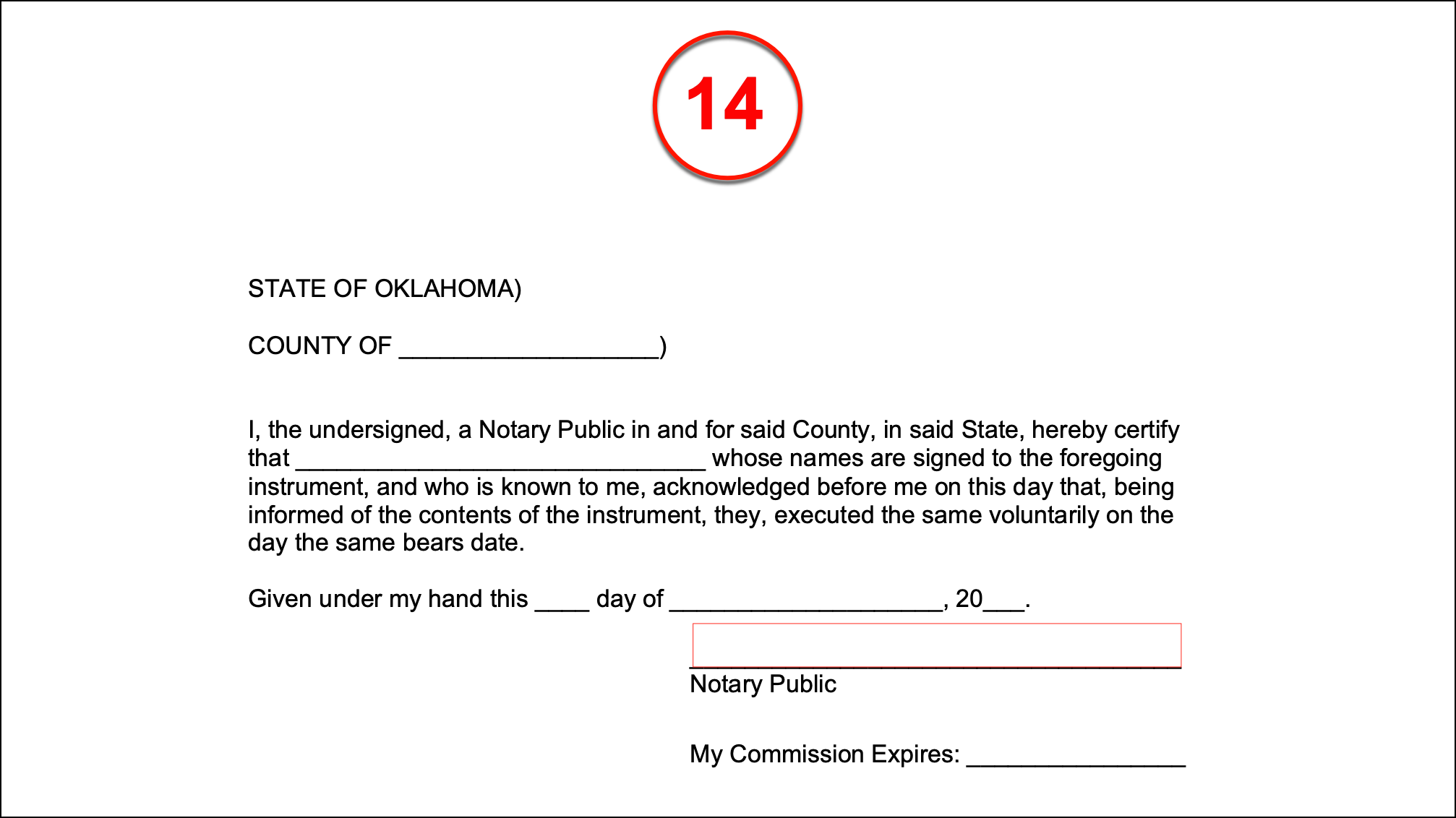 Free Oklahoma Special Warranty Deed Form Pdf Word Eforms 8645