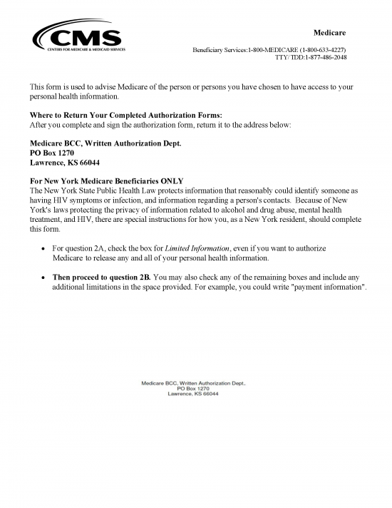 Free Medical Records Release Authorization Form (Waiver) | HIPAA - PDF ...