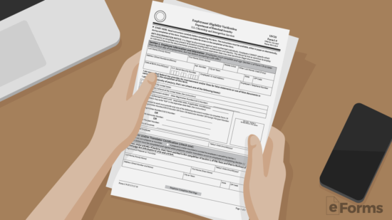 employee holding government required forms