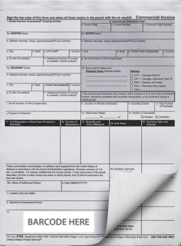 Free International Commercial Invoice Templates - PDF – eForms