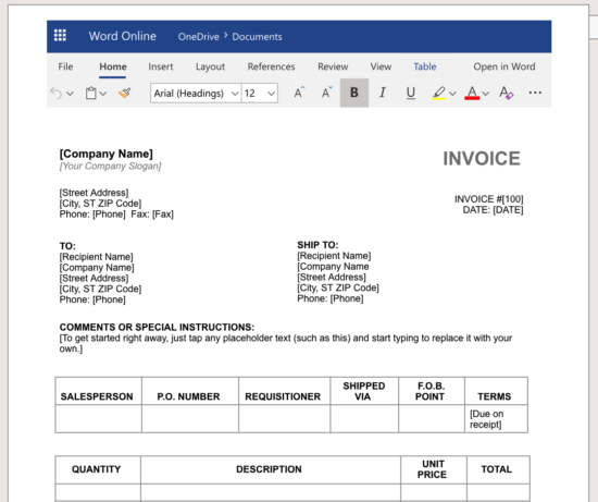 need a receipt invoice PDF template