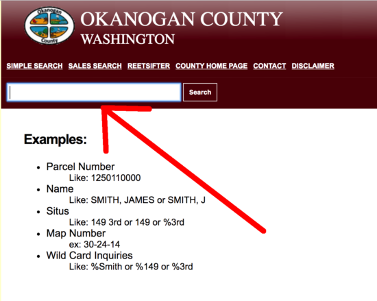 okanogan county search bar