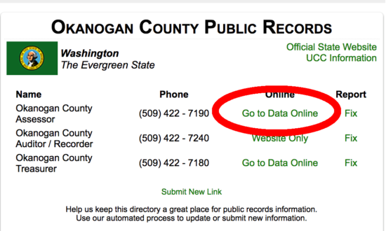 okanogan county public records online link