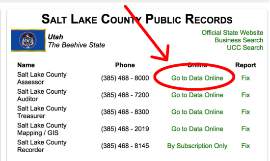 salt lake county public records online link