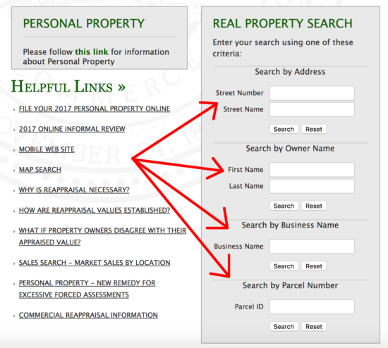 tennessee real property search index