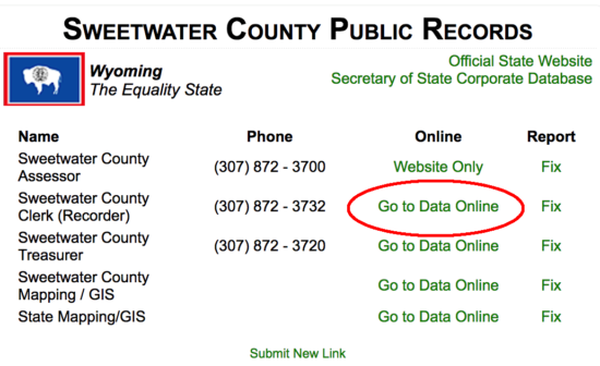 sweetwater county public records online link