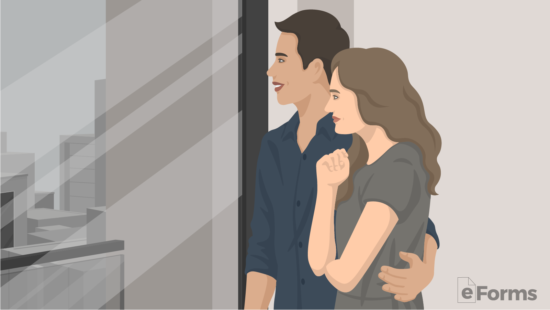 couple taking tour of home