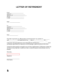 Free Retirement Letter Template - with Samples - PDF | Word – eForms