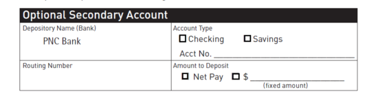 Free Pnc Bank Direct Deposit Authorization Form Pdf Eforms Free 2516